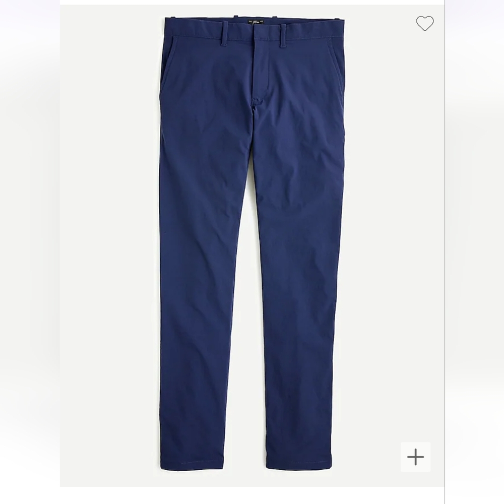 J Crew 484 Slim Fit Navy Tech Pants 30x32